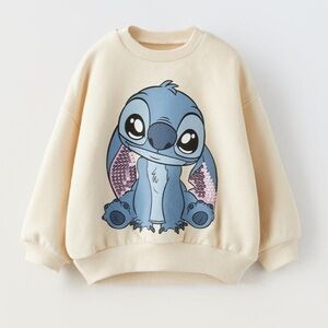 NWT Zara organic cotton blend Disney sweatshirt 12-18M